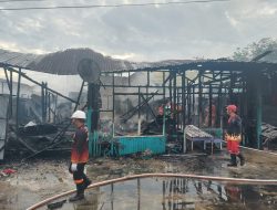 Polsek Ketapang Selidiki Kebakaran 3 Rumah di Sampit, Tak Ada Korban Jiwa