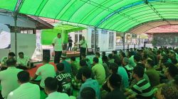 Penuh Kekeluargaan, Petugas dan Warga Binaan Lapas Sampit Makan Bersama di Hari Raya Iduladha