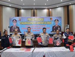 Rp2,125 Miliar Melayang Akibat Kejahatan Jalanan, Polda Kalteng Amankan 233 Tersangka