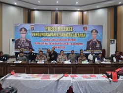 Polresta Palangka Raya Sikat 5 Kasus Kejahatan Jalanan, Ungkap di Hadapan Kapolda