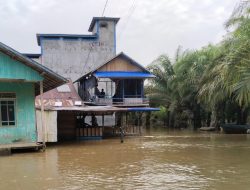 Banjir Terjang Desa Tumbang Mujam, Ketinggian Air Capai 35 Sentimeter