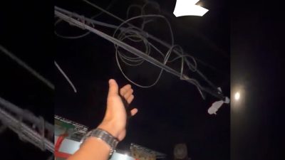 Diduga Kabel Internet Bergelantungan di Tengah Jalan RA Kartini Sampit Sudah Makan Korban