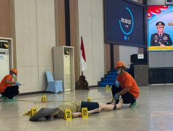Tim Polresta Palangka Raya Simulasi Olah TKP Sesuai Prosedur, Kembangkan Hukum Profesional