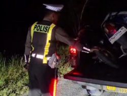Satlantas Katingan Sikat Balapan Liar Kasongan, 2 Motor Tumbang di Tangan Polisi