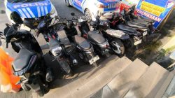 Digeber Polisi! 9 Motor Berisik Penyiksa Warga Palangka Raya Berakhir di Pospol Bundaran Besar