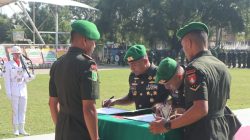 Sertijab Danyonif TP 829/Bumi Antaludin Digelar di Lapangan Lambung Mangkurat