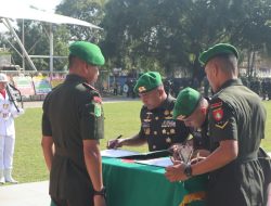 Sertijab Danyonif TP 829/Bumi Antaludin Digelar di Lapangan Lambung Mangkurat