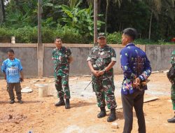 Dandim Sampit Dampingi Kolonel Ulysses Kodam XXII/Tambun Bungai Monitoring Pembangunan KDKMP dan Jembatan Garuda