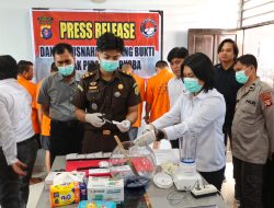 Gagal Beredar! Polresta Palangka Raya Musnahkan 36,47 Gram Sabu dan 82 Butir Ekstasi