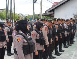79 Polisi Siap Siaga Aksi Damai Fordayak di Kantor Mandiri Tunas Finance Palangka Raya