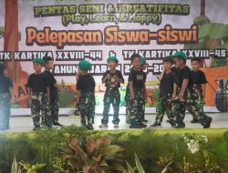 Sederhana Bermakna, Kodim 1015/Sampit Lepas Siswa TK Kartika XXVIII-44 dan XXVIII-45