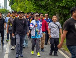 Sambut HUT Bhayangkara ke-80, Polda Kalteng Gandeng Insan Pers Perkuat Sinergi Lewat Jalan Sehat