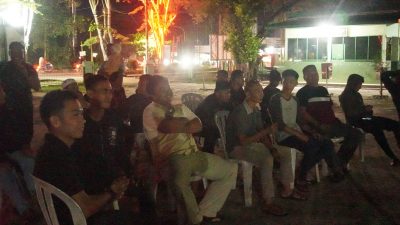 Warga Antusias,Nobar Piala Dunia 2026 Bersama TNI Berlangsung Meriah