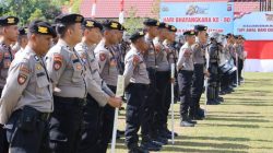 Semarakkan HUT Bhayangkara ke-80 di Polda Kalteng, Pengendalian Masa Digelar untuk Pasukan