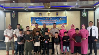 Peringati HUT Bhayangkara ke-80, Polsek Kota Besi Gelar Sunatan Massal untuk 40 Anak