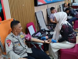 HUT Bhayangkara ke-80: Batalyon B Kalteng Donor Darah di Polres Kotim, Tunjukkan Kepedulian Masyarakat