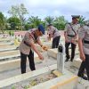HUT Bhayangkara ke-80, Kompi 3 Batalyon B Pelopor Gelar Ziarah di TMP Indra Pura Pangkalan Bun