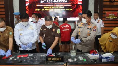 Polres Kotim Musnahkan 114,86 Gram Sabu dan 574 Orang Diselamatkan dari Narkoba