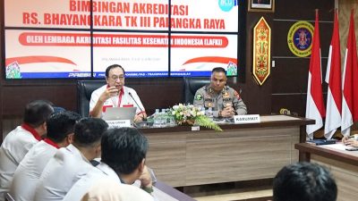 Terima Bimbingan dari LAFKI, Rumkit Bhayangkara Polda Kalteng Mantapkan Komitmen Pertahankan Akreditasi Paripurna