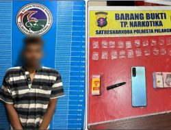 Pria 31 Tahun Diduga Pengedar Narkoba di Palangka Raya Ditangkap Polisi, Barang Bukti 22 Paket Diamankan