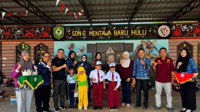 Jalan Sehat hingga Prosesi Potong Pita Semarakkan Penutupan MPLS SDN 6 Mentawa Baru Hulu