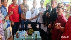 Perjanjian Damai Ketua DPRD Kotim dan Tantara Lawung Adat Mandau Telawang Difasilitasi Damang MB Ketapang