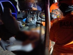 Pengemudi Mobil Terjepit di Jalan G. Obos Meninggal Dunia, Basarnas dan Tim Gabungan Lakukan Evakuasi
