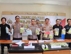 Polresta Banjarmasin Gagalkan Peredaran 13 KG Sabu dan 10 Ribu Butir Ekstasi