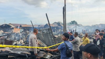 Peristiwa Kebakaran Hanguskan 36 Bangunan di Komplek Puntun, Kerugian Mencapai RP 2 Milyar