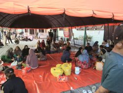 Polsek Pahandut Gelar Monitoring 128 Jiwa Korban Kebakaran di Palangka Raya