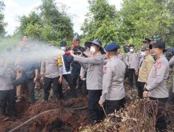 Polri Peduli: Kapolda Kalteng Turun Langsung Padamkan Karhutla di Tumbang Nusa