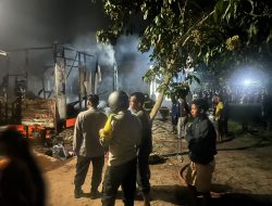 Polsek Kobes Selidiki Kebakaran di Desa Bejarum Sampit Hanguskan Satu Rumah
