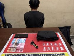Gagalkan Transaksi Narkotika di Jalan Tjilik Riwut, Pelaku dan 10 Paket Diduga Sabu Dibawa ke Polisi