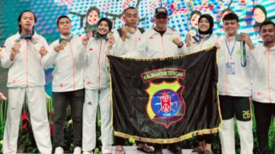 Kejurnas Kapolri Cup 7, Kontingen Taekwondo Polda Kalteng Borong 9 Medali