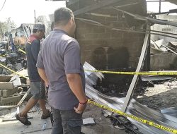 Sijago Merah Hanguskan 5 Toko di Taman Sampit, Polsek Ketapang Lakukan Penyelidikan