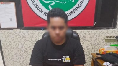 Satresnarkoba Kotim Tangkap Pemuda di Depan Alfamart Baamang, BB Diamankan