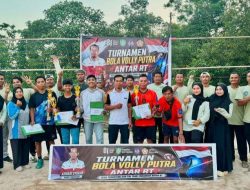 Turnamen Voli Antar-RT di Desa Terantang Bangkitkan Semangat Kebersamaan Warga