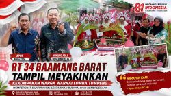 RT 34 Baamang Barat Tampil Meyakinkan, Kekompakan Warga Warnai Lomba Tumpeng HUT ke-81 RI