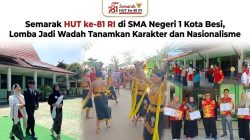 Semarak HUT ke-81 RI, Guru dan Siswa SMA 1 Kota Besi Bersatu dalam Lomba Kemerdekaan
