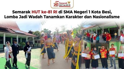 Semarak HUT ke-81 RI, Guru dan Siswa SMA 1 Kota Besi Bersatu dalam Lomba Kemerdekaan