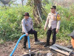 Pastikan Pasokan Air Karhutla Aman, Kapolres Kotim Cek Kesiapan Sumur Bor di Baamang Hulu
