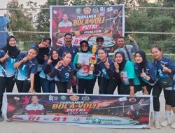 Pesta Kemenangan! Libas Lawan Demi Lawan, KSPSI Kotim Akhirnya Angkat Trofi Juara 1 Voli Terantang