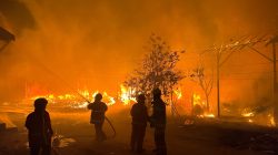 Begini Ngerinya Kebakaran Baamang Hulu, Tiga Rumah Ludes dan Gudang Ikut Terbakar