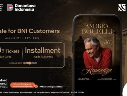 BNI Hadirkan Akses Eksklusif Menikmati Andrea Bocelli “Romanza” di Indonesia