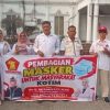 Asap Karhutla Makin Mengganas, Gerindra Kotim Bagikan Ribuan Masker ke Warga