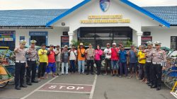 Sambut Hari Jadi Lalu Lintas ke-71, Satlantas Polres Kotim Berbagi dengan Tukang Becak