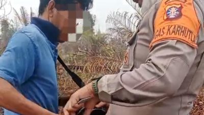 Diduga Bersihkan Lahan dengan Cara Membakar, Warga Diamankan di Baamang