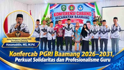 Konfercab PGRI Baamang 2026–2031, Perkuat Solidaritas dan Profesionalisme Guru