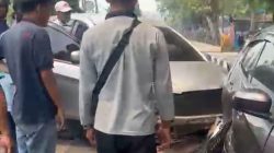 Tiga Mobil Rusak dalam Kecelakaan di Jalan Ahmad Yani Sampit, Dua Sedang Parkir